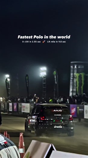 ᴍᴏɴᴜ on Instagram: "New record 🚀 World’s Fastest Polo #polo #fastest #drag"