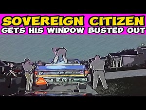 Sovereign Citizen Tased, Window Smashed, & Arrested with Illegal Firearms!