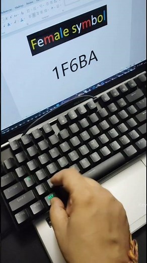 Female symbol in ms word | #computer #windows #keyboard #tricks