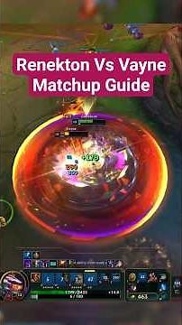Renekton Vs Vayne Matchup Guide 9🐊 #leagueoflegends #renekton #toplane #lolclips #riotgames #fyp