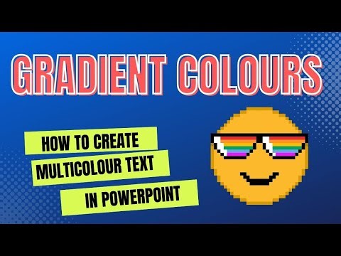 Learn Microsoft PowerPoint - How to Create Multi Colour Text in PowerPoint