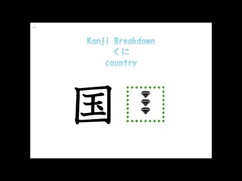 【JLPT N4 Kanji】「国」 Breakdown, Origin, Meaning & Stroke Order