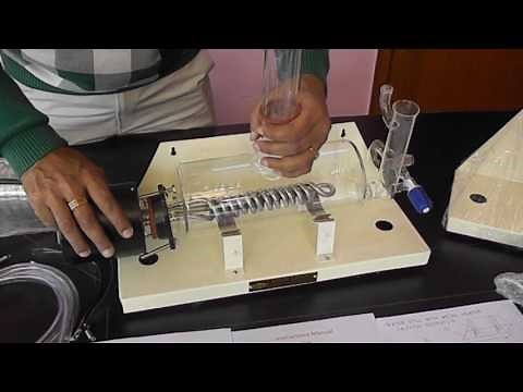 How to assemble E Abron water distillation all glass vertical condenser Horizontal AC-466