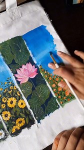 166K views · 3.5K reactions | টোটব্যাগে ফুলের সমাহার 覆️鹿 Totebag from : Peace Of Colour 﫶 Voice : Raisa and the Singing Siblings | String Things | Facebook