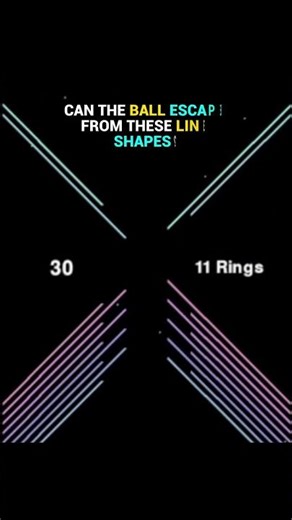 Does the ball ever escape these shapes #simulation #satisfying #hypnotic