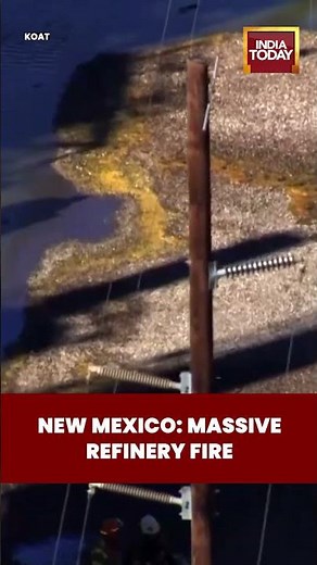 Thick Smoke Over Artesia as Firefighters Douse Refinery Blaze in New Mexico