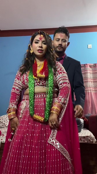 Celebratory Wedding Dance of Newly Married Couple