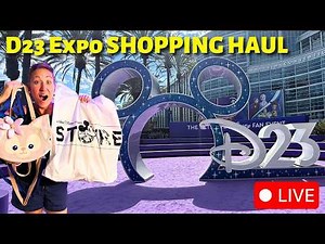 🔴LIVE🔴 Disney D23 Expo Shopping Haul and Merch Review