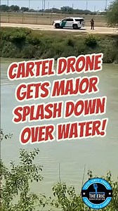 🚨 BORDER BREAKDOWN: Suspected Smuggling Drone Shot Down Mid-Flight Over Water