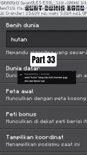 Review seed Minecraft | part 33 #review #minecraft #shorts #viral #riyanmc