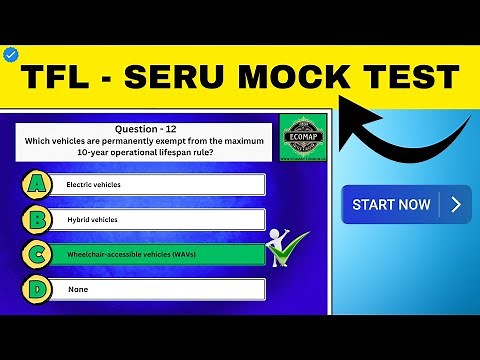 TfL SERU Mock Test Training - TFL SERU Assessment FREE Learning Guide (30 Real Practise Questions)