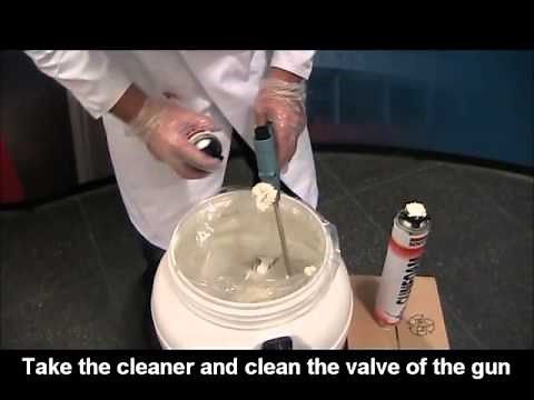 How to use Expanding PU gun foam