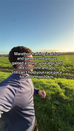 Marathon training reality check. The scale goes up. Your legs feel heavy most of the time. And holding marathon race pace suddenly feels impossible. This is the messy middle of a training block that nobody really talks about. If you’re in it right now, it’s normal. #marathontraining #running #marathonrunner #runtok #runner