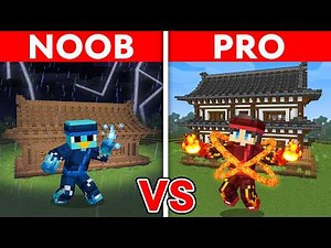 NOOB vs PRO: ELEMENTAL NINJA Battle in Minecraft