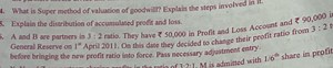 4. What is Super method of valuation of goodwill? Explain the s... | Filo