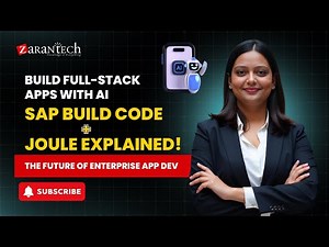 Build Full-Stack Apps with AI: SAP Build Code + Joule Explained! | ZaranTech