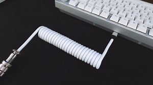 CableMod Pro Coiled Keyboard Cable (Viper Green, USB A to USB Type C, 150cm)