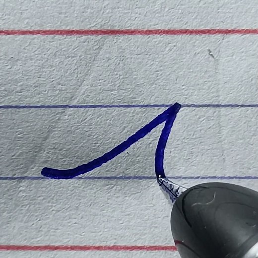 how to write A in four line copy | cursive writing practice for children