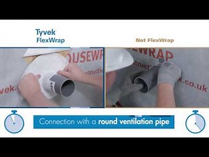 Tyvek® FlexWrap Tape: Sealing pipe penetrations in walls faster and tighter