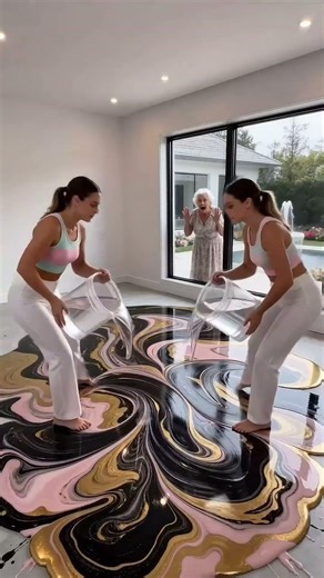 Insane Epoxy Marble Floor Transformation! 😱 (Grandma was SHOCKED) ASMR Room Makeover ✨