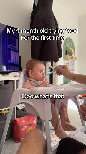 She’s a funny one 😅#mumsontiktok #babyfood #weaningbaby #babyledweaning