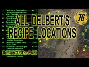 FALLOUT 76 BEST Food and Drinks ALL Delbert's Recipe Locations
