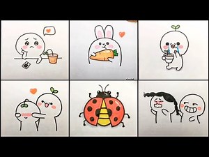 How To Draw Cute Sticker - Simple Sticker Drawing