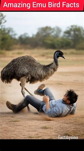 Amazing Emu Bird Facts 😱#amazingfacts #emubird #animals #shorts #facts #factsbysima