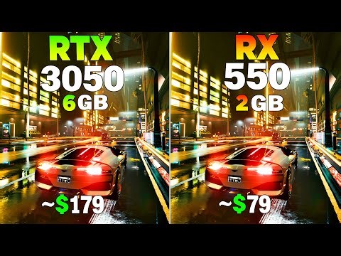 RTX 3050 vs RX 550 - Test in 8 Games