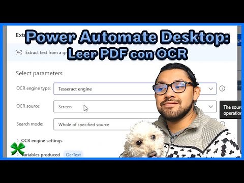 Power Automate Desktop: Usar OCR para leer números de folio en PDF