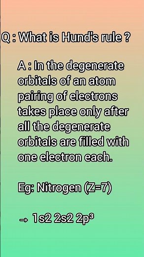 What is Hund's rule ? Write Hund's rule definition?