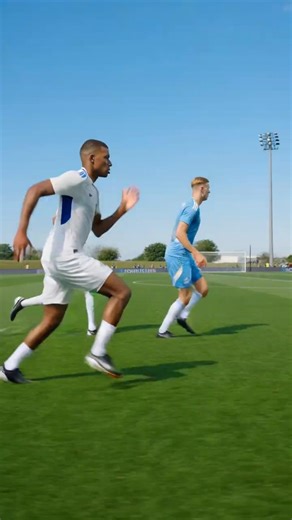 Mbappe vs Haaland speed test🏃🔥 #football #mbappe #halland #youtubeshorts #viralshorts #fyp