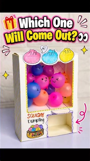 DIY Mini Squishy Dumpling Vending Machine 🥟 | Only 1 A4 Paper! 😱 Step-by-Step Tutorial #shorts