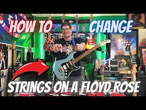 How To Change Strings On A Floyd Rose Trem System | #guitar #howto #guitarist #discussion #music