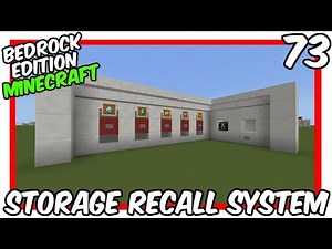 How To Build A Minecart Storage System [Minecraft Bedrock Edition]