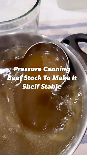 Pressure canning beef stock! #canning #canningandpreserving #canningseason #beef #pressurecanning #homesteading #homestead #sourdoughbaking | The Sprouting Homestead