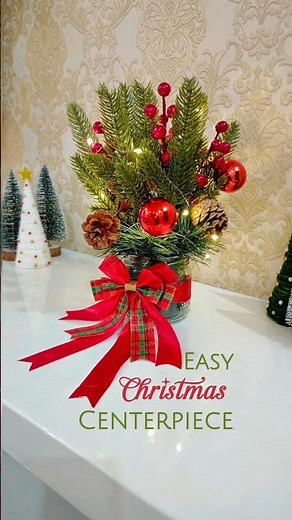 Easy 10-Min Christmas DIY Centrepiece 🎄✨ | Budget-Friendly Holiday Decor Idea
