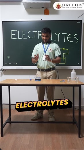 The Science Squad 🧪 on Instagram: "Watching ions move and conduct in real time made the concept instantly clear. From textbook theory to visible reactions—this experiment showed how electrolytes actually work. Because seeing science happen makes learning stick ✨ #orchidstheinternationalschool #science #scienceinaction #electrolytes"