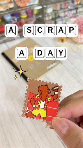 ASMR A scrap a day 🥛#ascrapaday #junkjournal #junkjournaling #scrapbooking #Shorts