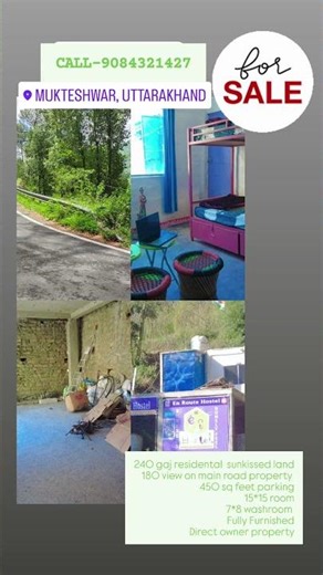 For Sale Sun-Kissed 180 view Main road residental property 240 gaj direct owner #hillproperty