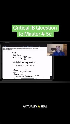 Critical Investment Banking Interview Question to Master # 5c Cash Flow Statement in Plain English #cashflowstatement #investmentbanking #ininterview