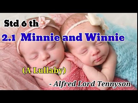 Minnie and Winnie || std 6th English rhyme || A lullaby || Danial's Studio