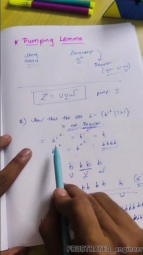 ⛽Pumping Lemma for RE | #gate #cse #toc #theoryofcomputation #shorts #computerscience #gate2024