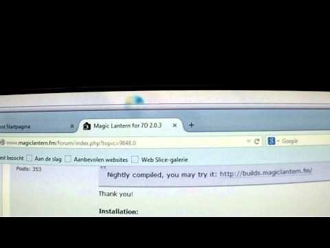 Downgrade Canon 7D firmware from 2.0.5 to 2.0.3 and install Magic Lantern