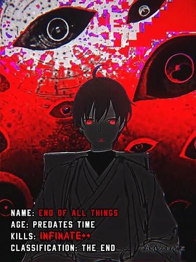 Yogiri Takatou True Form Edit | End of All Things | The End | #edit #shorts #killcount #edits #anime