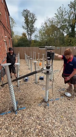 Massive Steel Ground Screws Transforming Construction