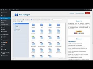 Wordpress File Manager Plugin Alternative to FTP And Cpanel File Manager at Wordpress Admin Dashbo