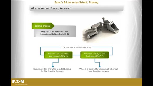 SB-3-Codes and Standards of Seismic Bracing Training - Eaton videos