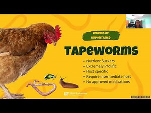 Controlling internal parasites of poultry
