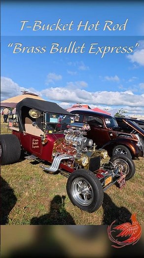 1923 Ford Model T T-Bucket hot rod “Brass Bullet Express” custom drag car